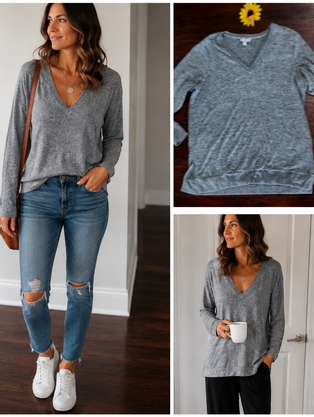 LUCKY BRAND VNECK TOP/SWEATER 🍂✨️